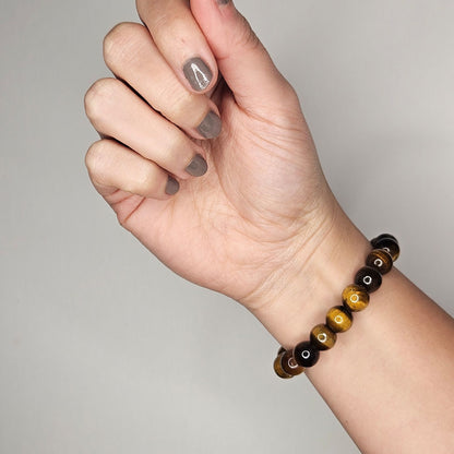 Pulsera ojo de tigre 10mm