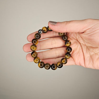 Pulsera ojo de tigre 10mm