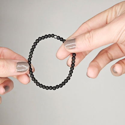 Pulsera Obsidiana 4mm