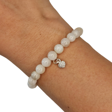 Corazon con circonias (Plata 925)