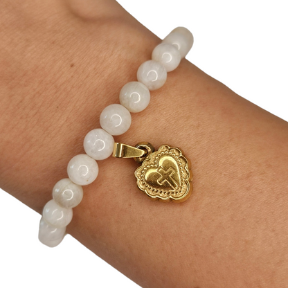 Corazón con cruz (acero)