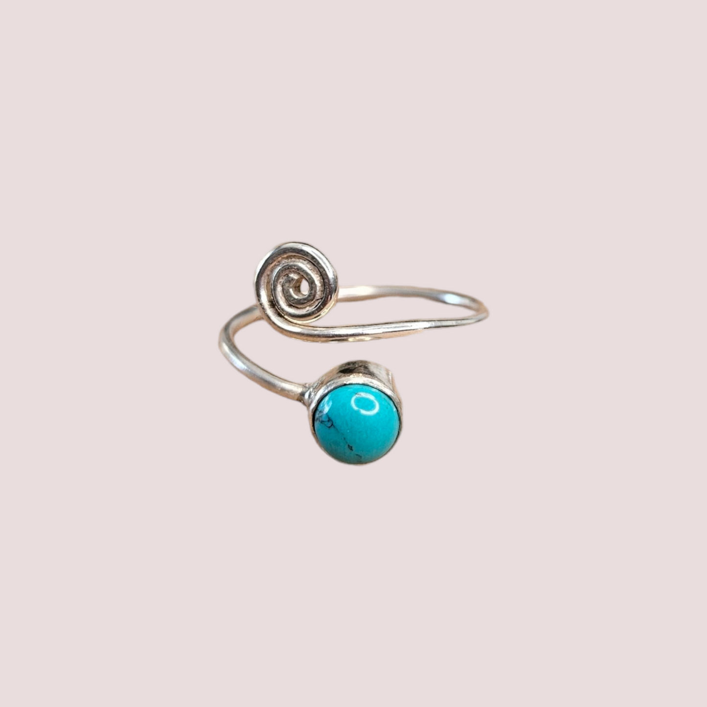 Anillo Turquesa plata 925 (ajustable 20mm)