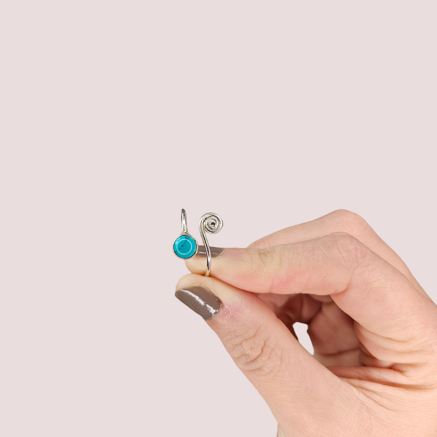 Anillo Turquesa plata 925 (ajustable 20mm)