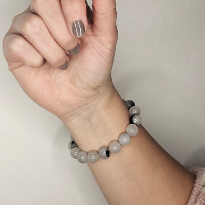 Pulsera cuarzo turmalinado 10mm