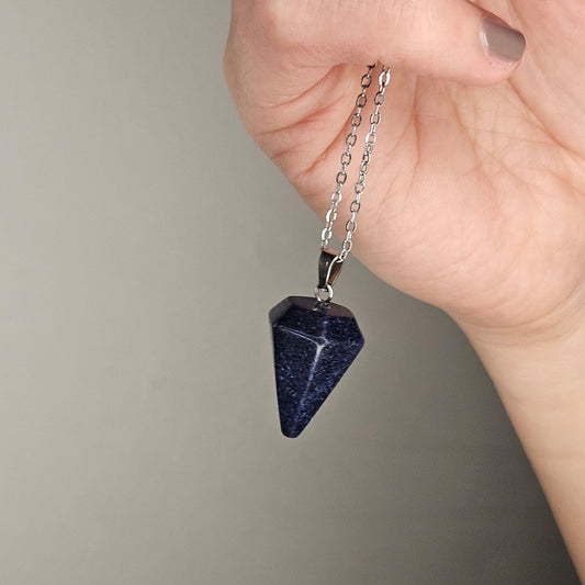 Dije péndulo Lapislazuli (con cadena)