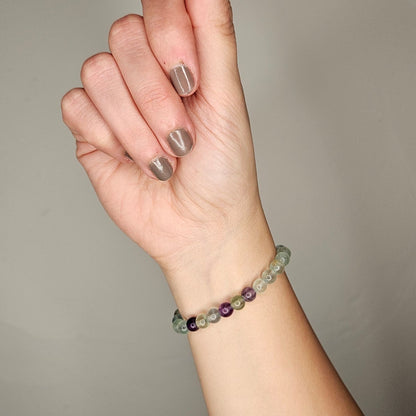 Pulsera fluorita 6mm