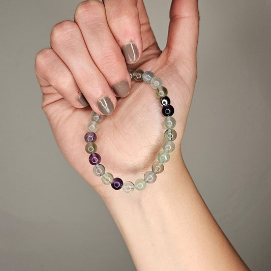 Pulsera fluorita 6mm