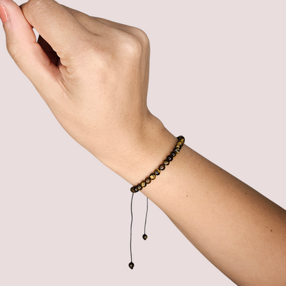 Pulsera de ojo de tigre 4mm