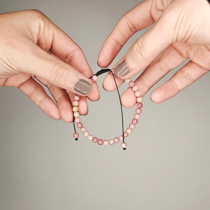 Pulsera rodocrosita 4mm ajustable