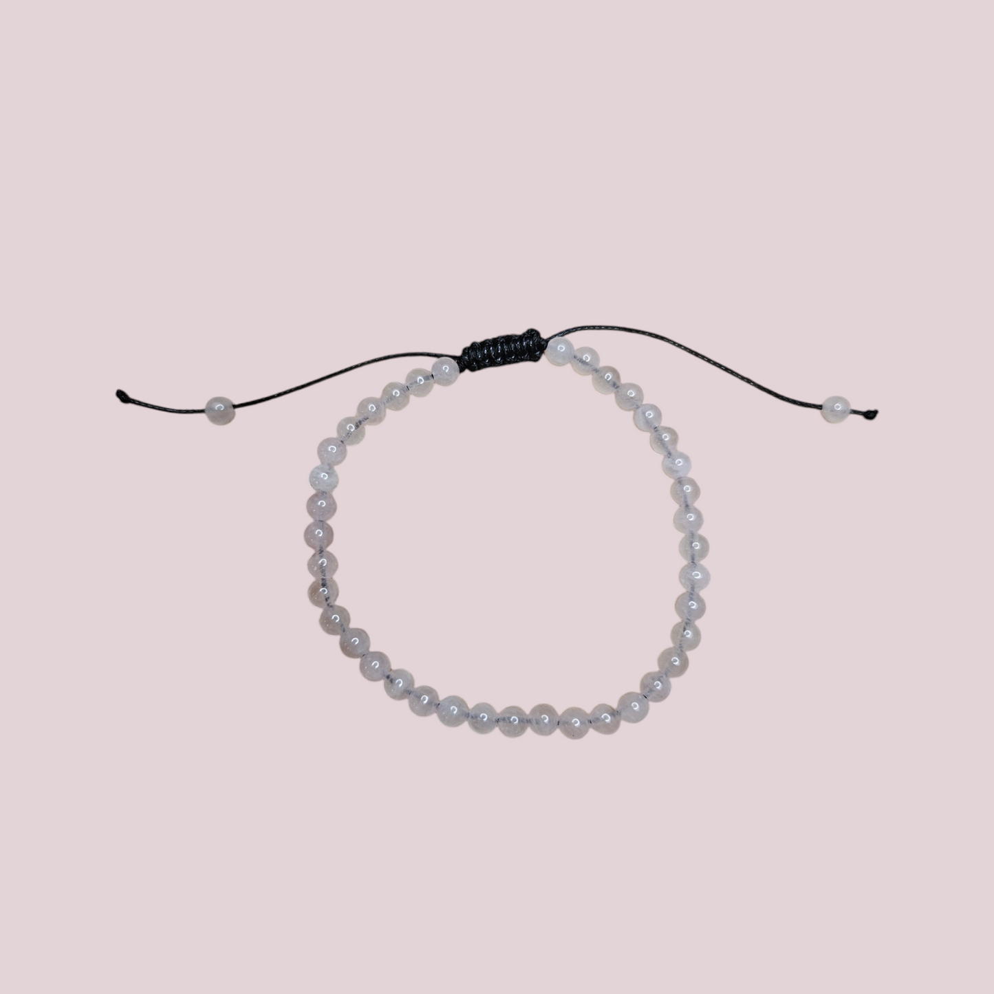 Pulsera cuarzo rosa 4mm