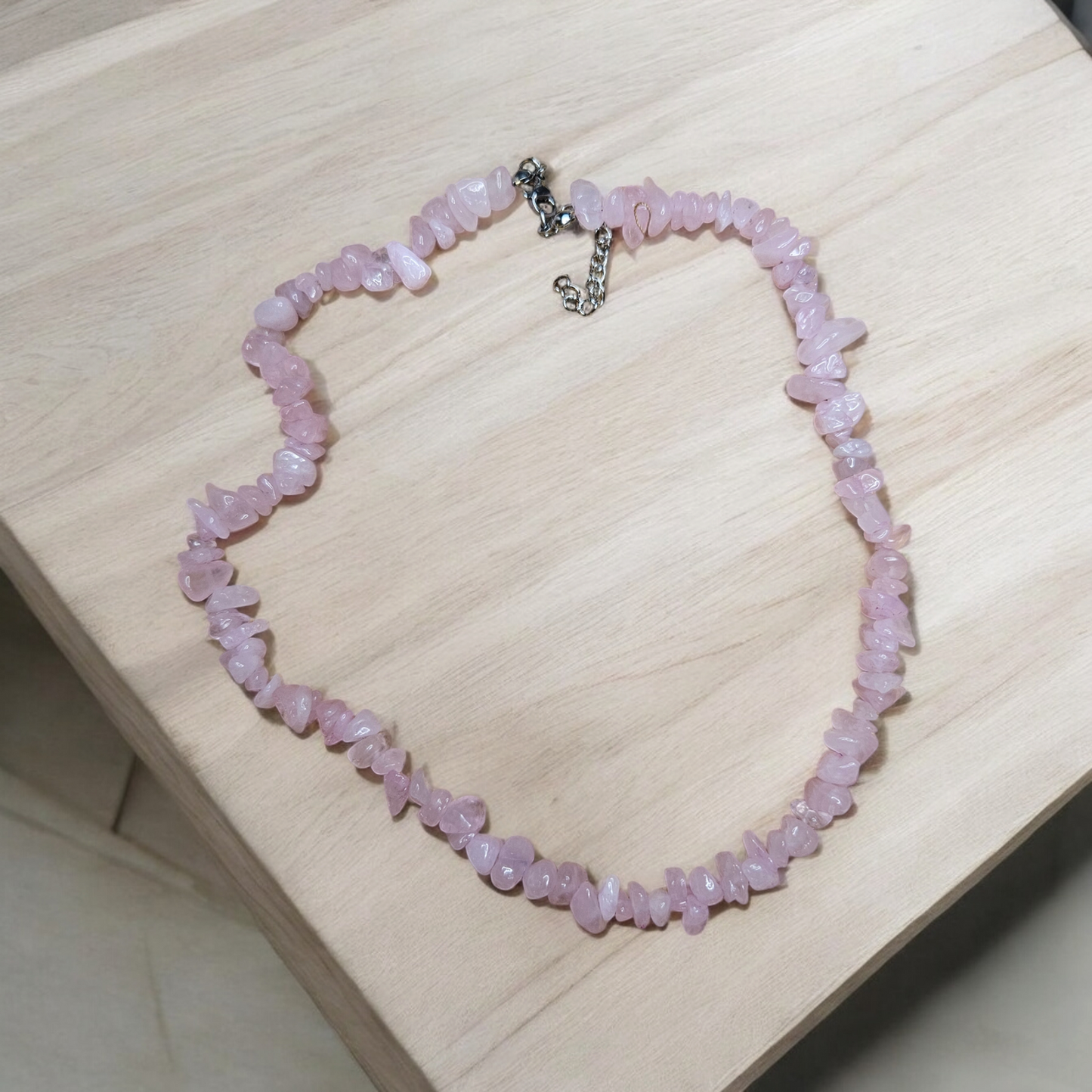 Collar cuarzo rosa escalla