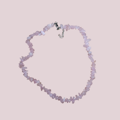 Collar cuarzo rosa escalla