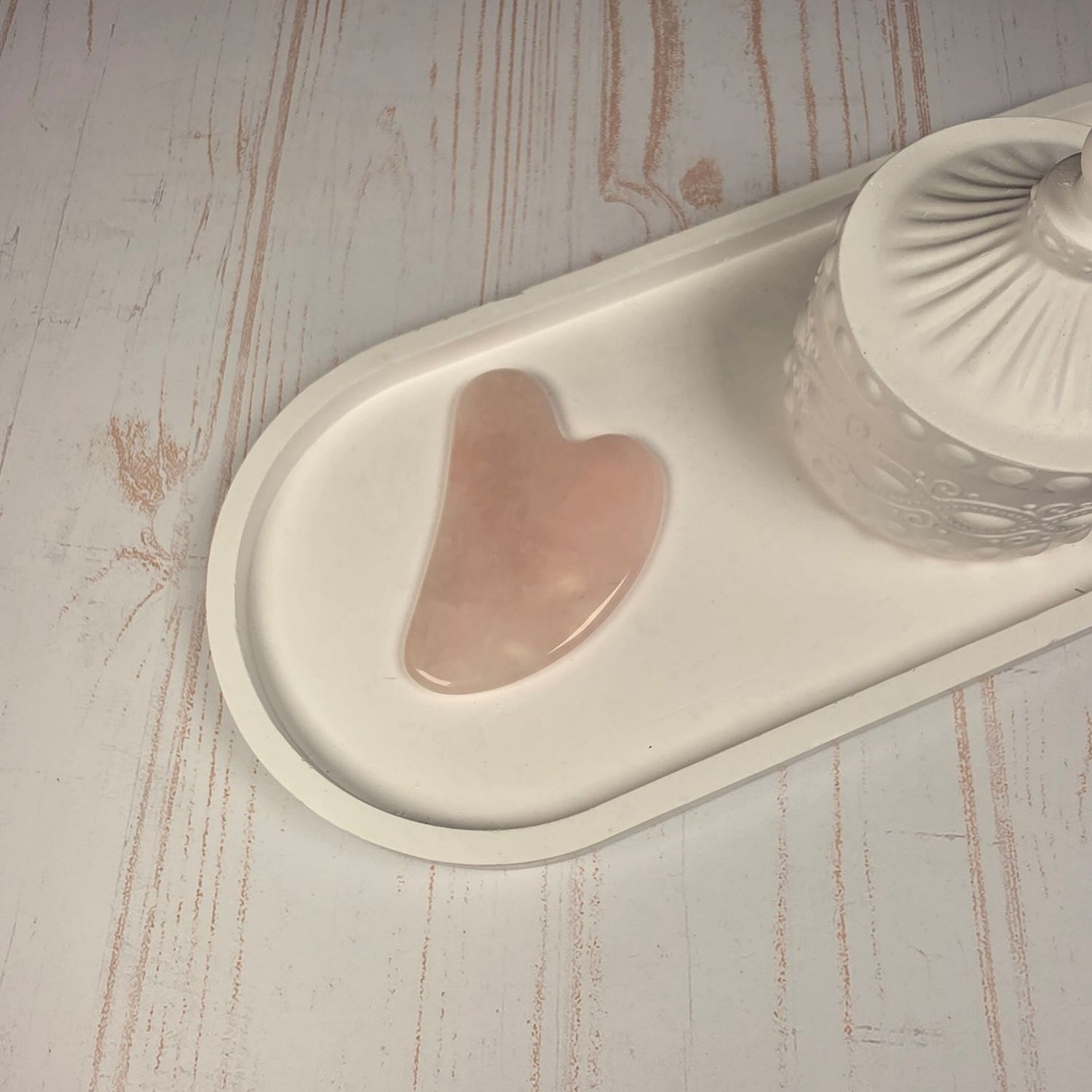 Gua Sha cuarzo rosa