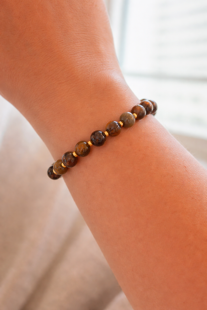 Pulsera ojo de tigre 6mm