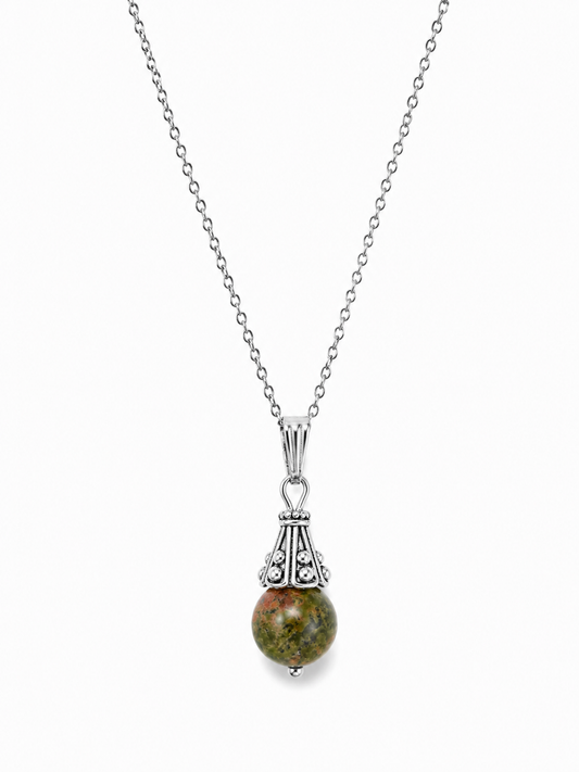 Dije unakita con cadena