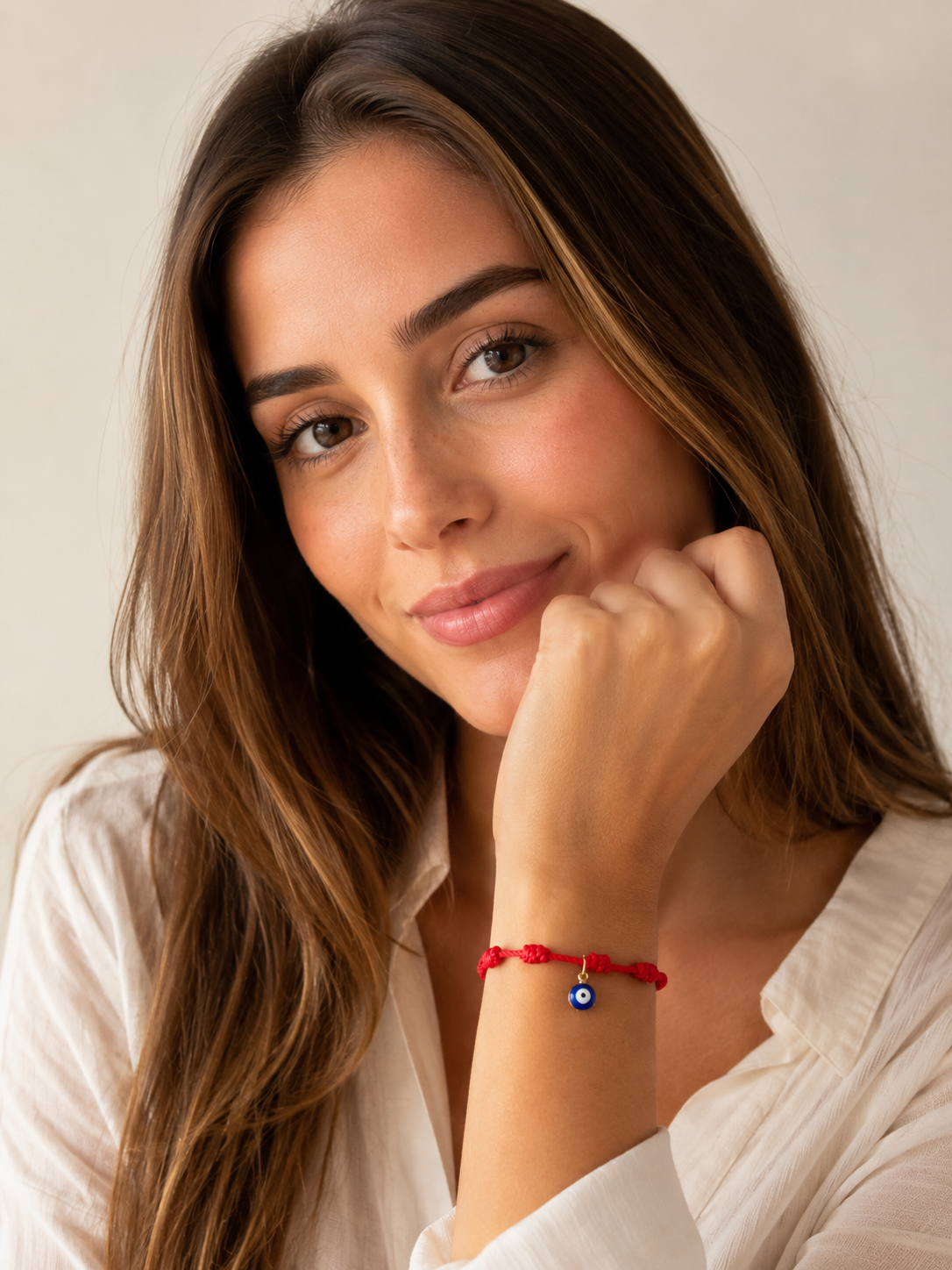 Pulsera 7 nudos con ojo turco