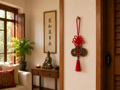 Colgante Feng Shui de Monedas Chinas