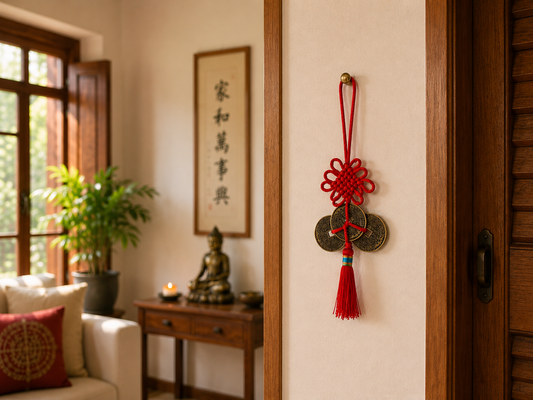 Colgante Feng Shui de Monedas Chinas